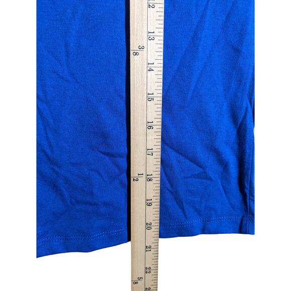 Rugrats Reptar Long Sleeve Dinosaur TShirt Nickelodeon Blue Checkered S Crew Tee - Picture 6 of 9